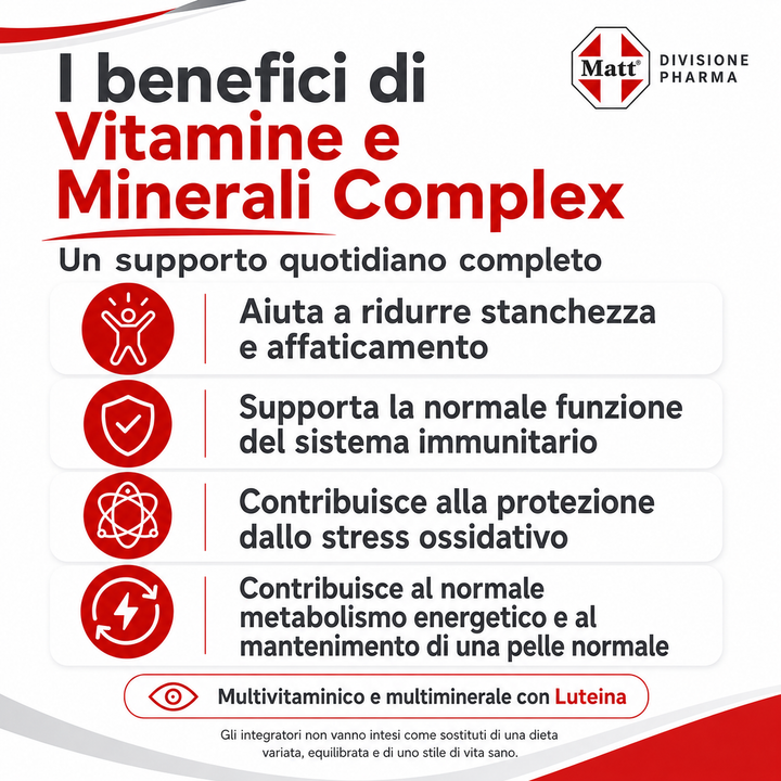 I benefici di Vitamine e Minerali Complex