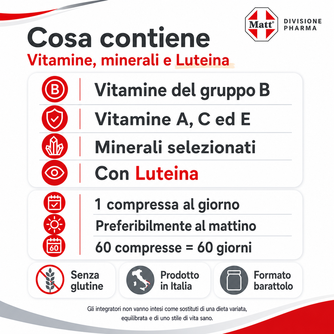 Cosa contiene  Vitamine e Minerali Complex