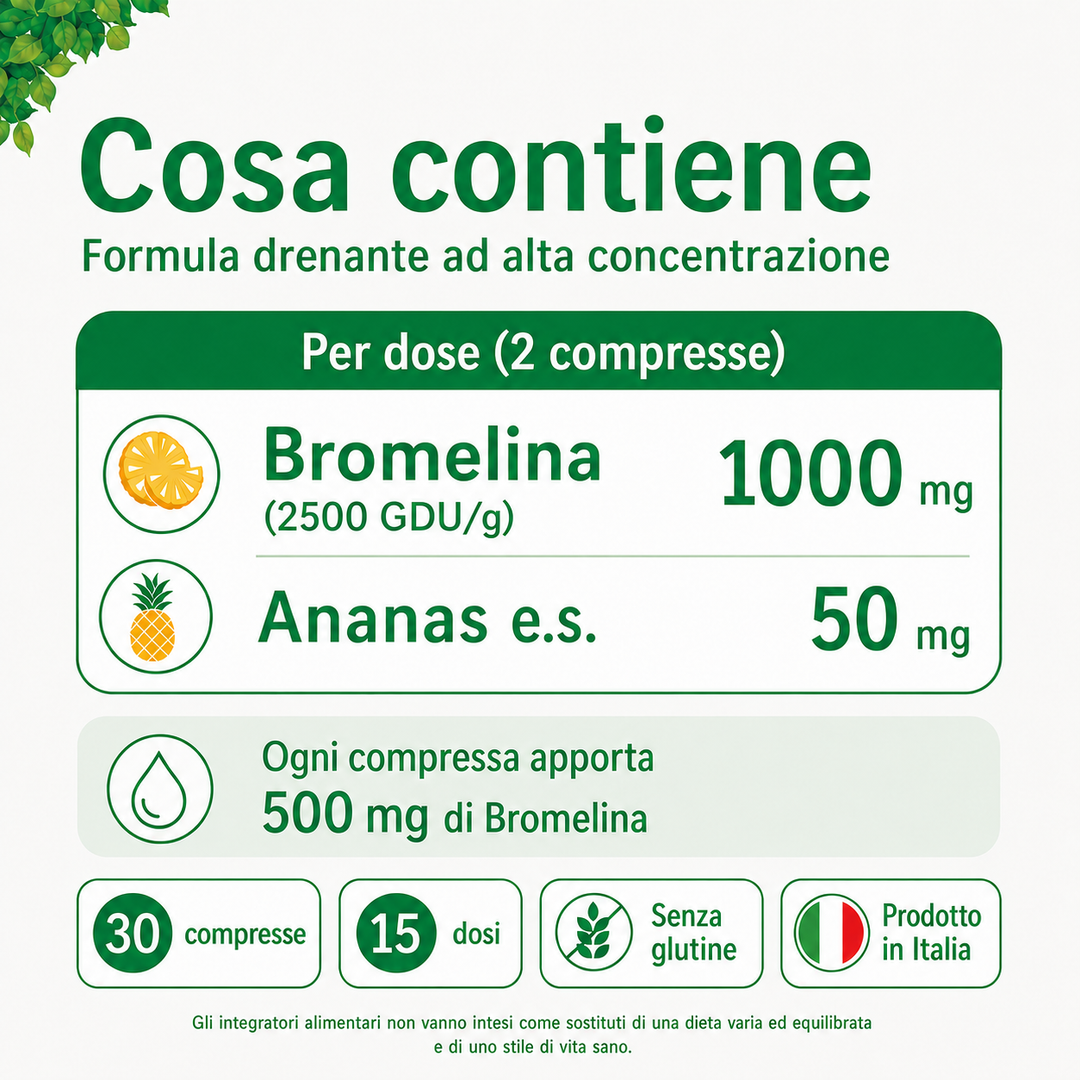 Cosa contiene la  bromelina