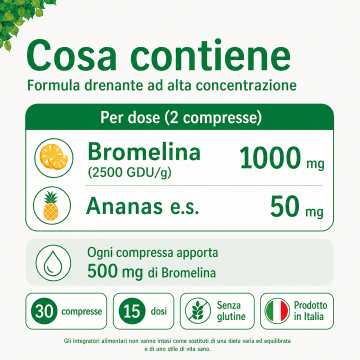 Cosa contiene la  bromelina