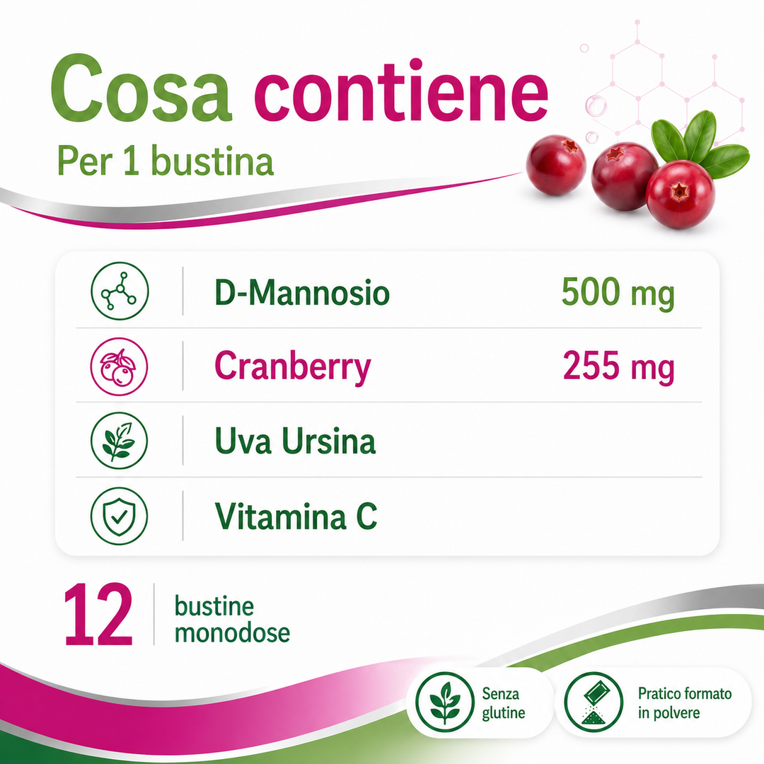 D-Mannosio 500 Cranberry Multipack 3 Mesi