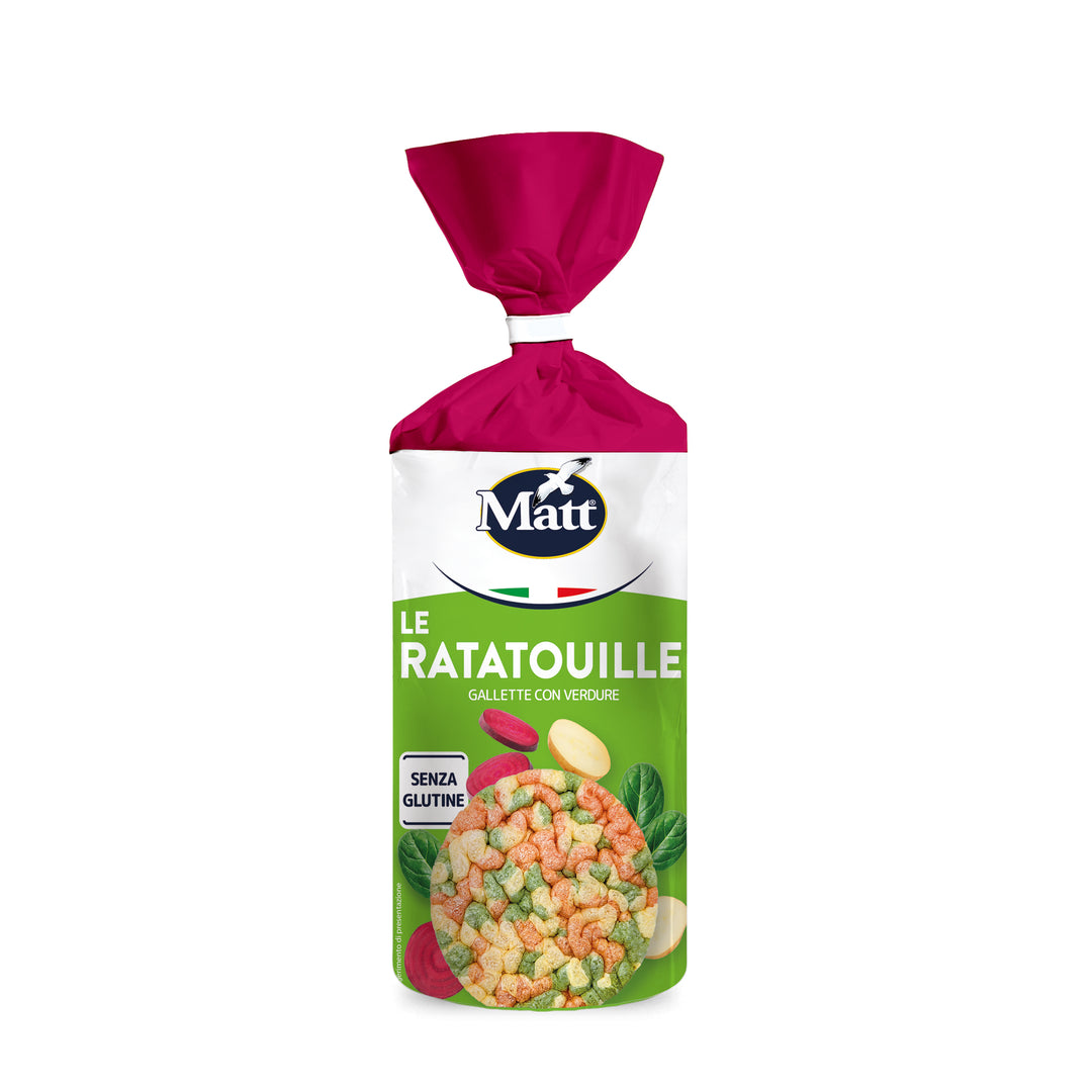 Le Ratatouille vegetable rice cakes gluten free in colorful packaging