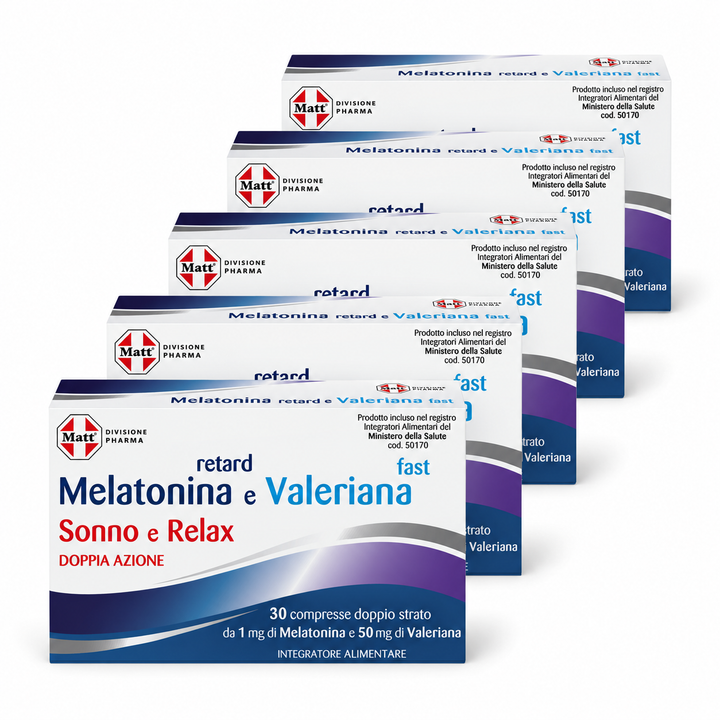 Melatonina retard Valeriana fast Multipack 5 Mesi