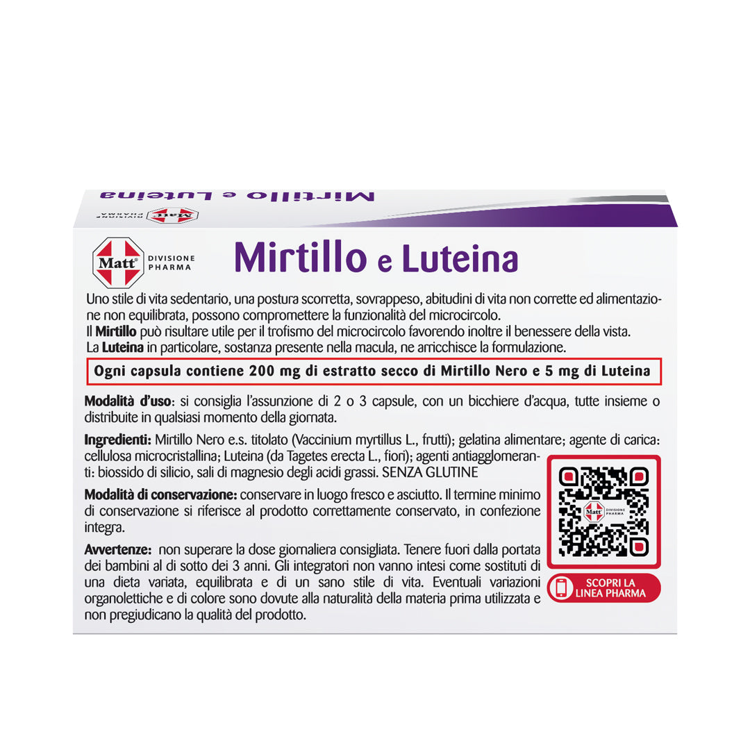 Mirtillo e Luteina
