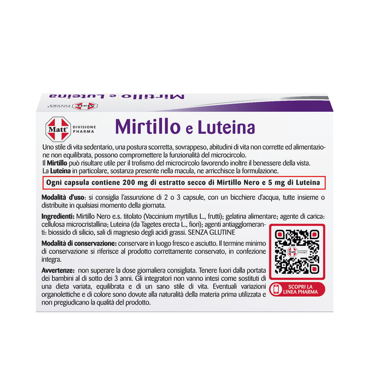 Mirtillo e Luteina