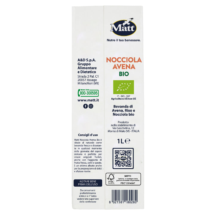 Nocciola Avena bio