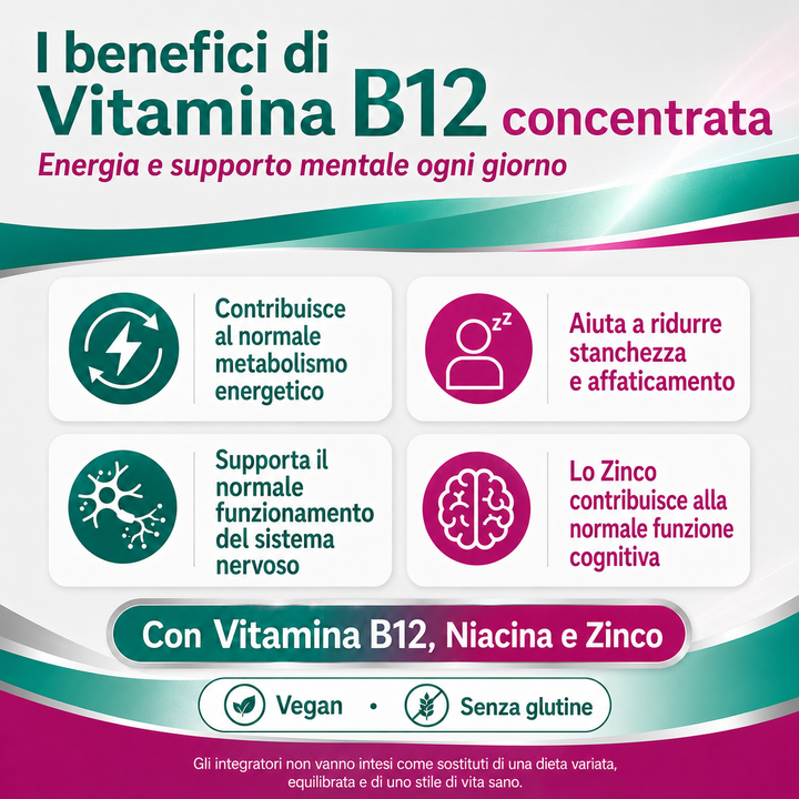 Vitamina B 12 concentrata Multipack 3 Mesi