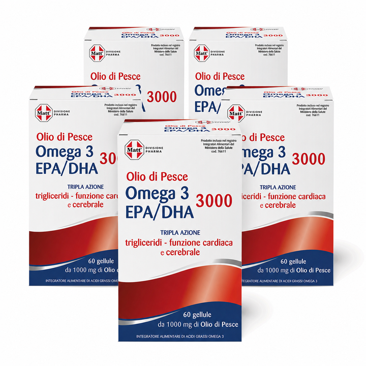 Omega 3 EPA/DHA 3000 Multipack 3 Mesi